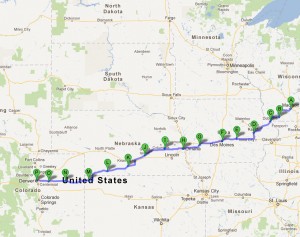 Day 40 Map - Denver, CO
